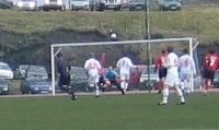A header went just a couple of centimeters over the crossbar A header went just a couple of centimeters over the crossbar