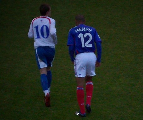 Thierry Henry at Tórsvøllur Stadium, Faroe Islands, 2007